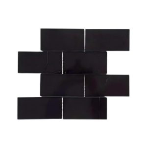 Thailand Factory Nero Marquina Stone Black Marble Mosaic Tile for Interior Wall and Floor Decor Wholesale Manufacturer - Image 3