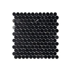 Thailand Factory Nero Marquina Stone Black Marble Mosaic Tile for Interior Wall and Floor Decor Wholesale Manufacturer - Image 4