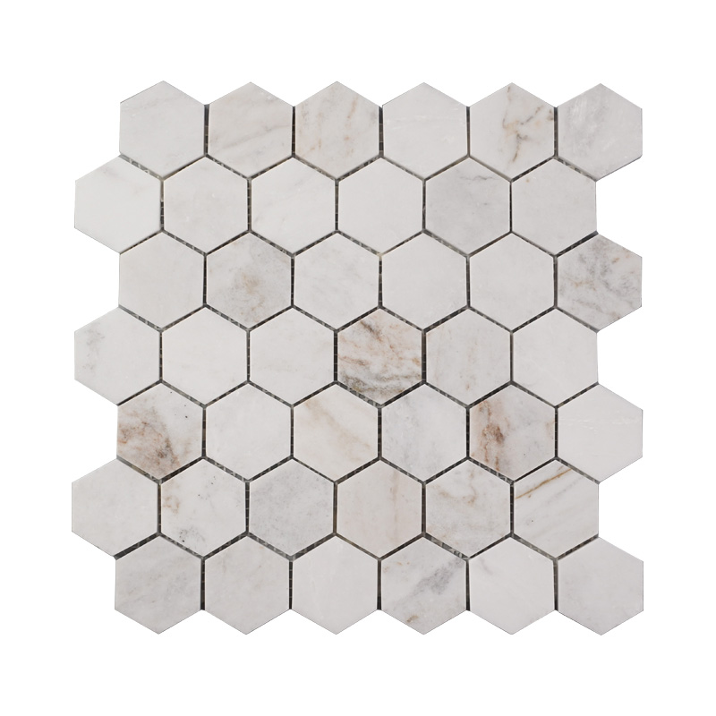 Thailand Factory Glorious White Stone White Marble Mosaic Tile for Interior Wall and Floor Decor Wholesale - Image 2