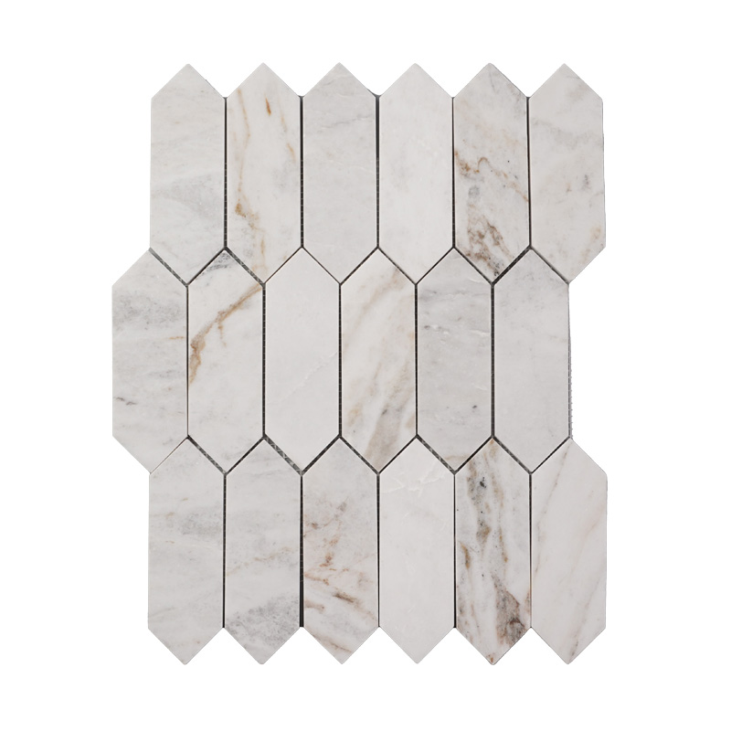 Thailand Factory Glorious White Stone White Marble Mosaic Tile for Interior Wall and Floor Decor Wholesale - Image 3