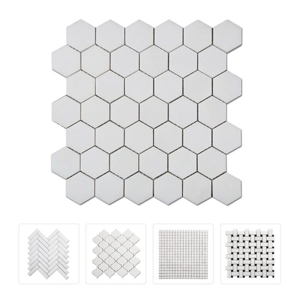 Thailand Factory White Thassos Stone White Marble Mosaic Tile for Wall and Floor Decoration Wholesale Manufacturer