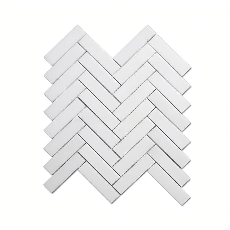 Thailand Factory White Thassos Stone White Marble Mosaic Tile for Wall and Floor Decoration Wholesale Manufacturer - Image 2