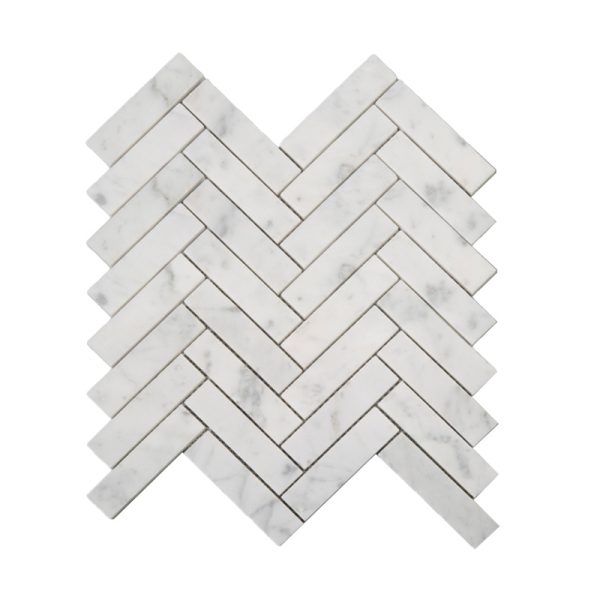 Thailand Factory Bianco Carrara Stone White Marble Mosaic Tile for Wall Decor Wholesale Supplier