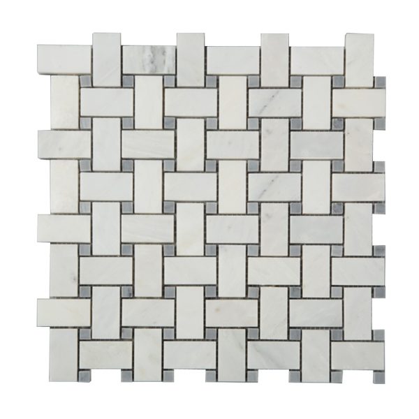 Thailand Factory Bianco Carrara Stone White Marble Mosaic Tile for Wall Decor Wholesale Supplier