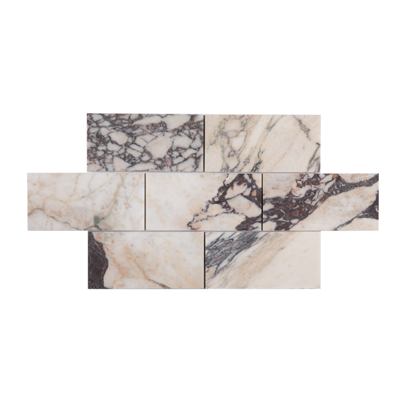 Thailand Factory Calacatta Viola Marble with Purple Veins Mosaic Tile for Bathroom and Kitchen Decor Wholesale Supplier - Image 4
