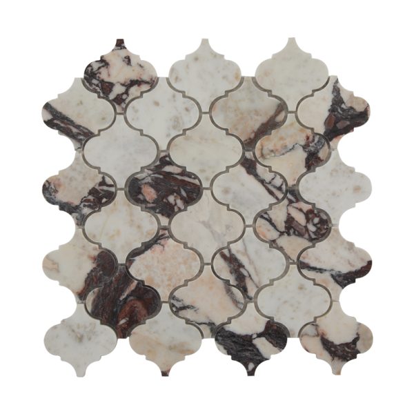 Thailand Factory Calacatta Viola Marble with Purple Veins Mosaic Tile for Bathroom and Kitchen Decor Wholesale Supplier