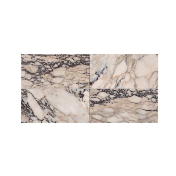 Thailand Factory Natural Stone Calacatta Viola Marble with Purple Veins Tile for Bathroom Floor Wholesale Manufacturer