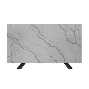 Thailand Factory Wholesale Calacatta White with Grey Veins Quartz Slabs for Sale - Image 2