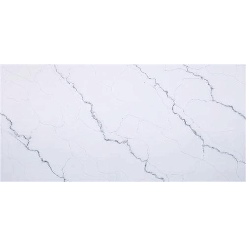Thailand Factory Wholesale Super Jumbo Calacatta White with Grey Veins Quartz Slabs for Sale Manufacturer - Image 1