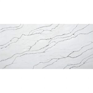 Thailand Factory Wholesale Super Jumbo Calacatta White with Grey Veins Quartz Slabs for Sale Manufacturer - Image 2