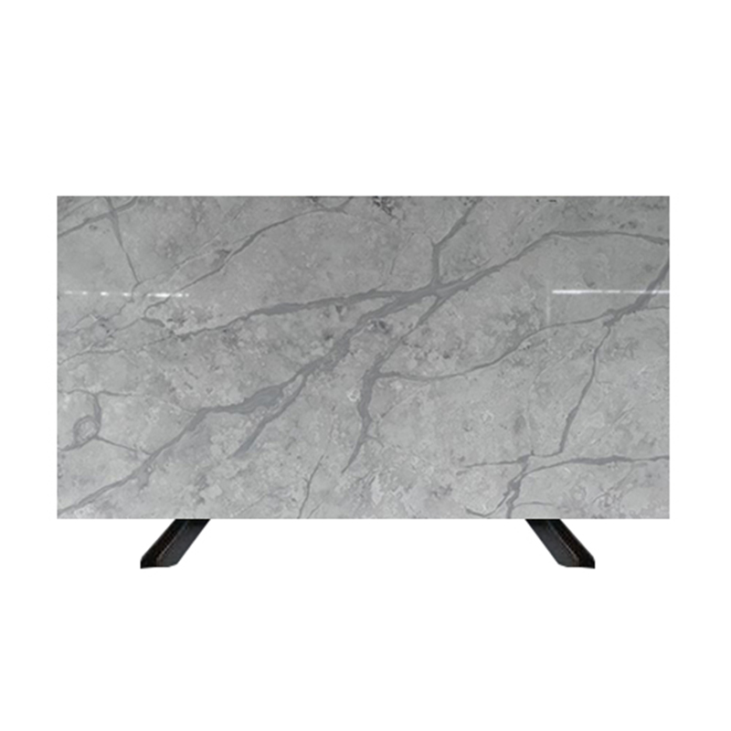 Thailand Factory Wholesale Dark Color Calacatta Grey Quartz Slabs for Sale Manufacturer - Image 2