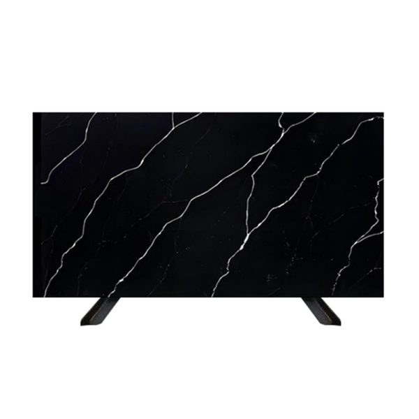 Thailand Factory Wholesale Dark Color Calacatta Black Quartz Slabs Manufacturer