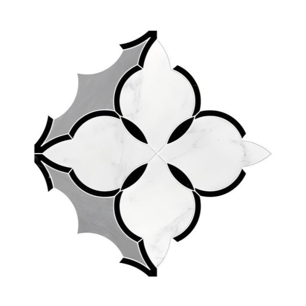 Thailand Factory Marble Stone Waterjet Mosaic Tile Irregular Design for Interior Wall Wholesale Manufacturer Supplier