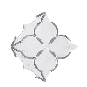 Thailand Factory Marble Stone Waterjet Mosaic Tile Irregular Design for Interior Wall Wholesale Manufacturer Supplier - Image 2