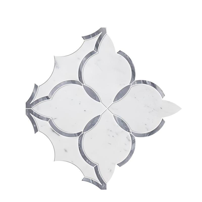 Thailand Factory Marble Stone Waterjet Mosaic Tile Irregular Design for Interior Wall Wholesale Manufacturer Supplier - Image 2