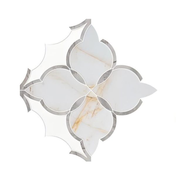 Thailand Factory Marble Stone Waterjet Mosaic Tile Irregular Design for Interior Wall Wholesale Manufacturer Supplier