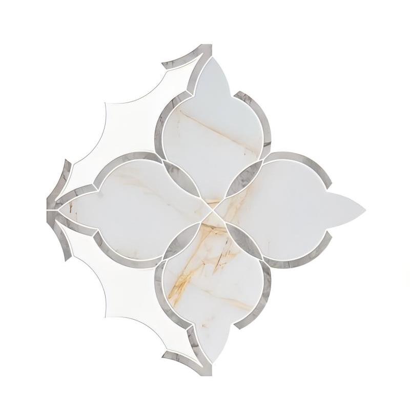Thailand Factory Marble Stone Waterjet Mosaic Tile Irregular Design for Interior Wall Wholesale Manufacturer Supplier - Image 3