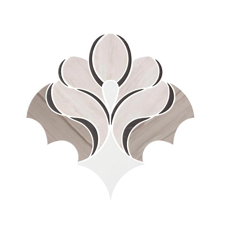 Thailand Factory Marble Stone Waterjet Mosaic Tile Supplier Irregular Design for Interior Wall Wholesale - Image 2