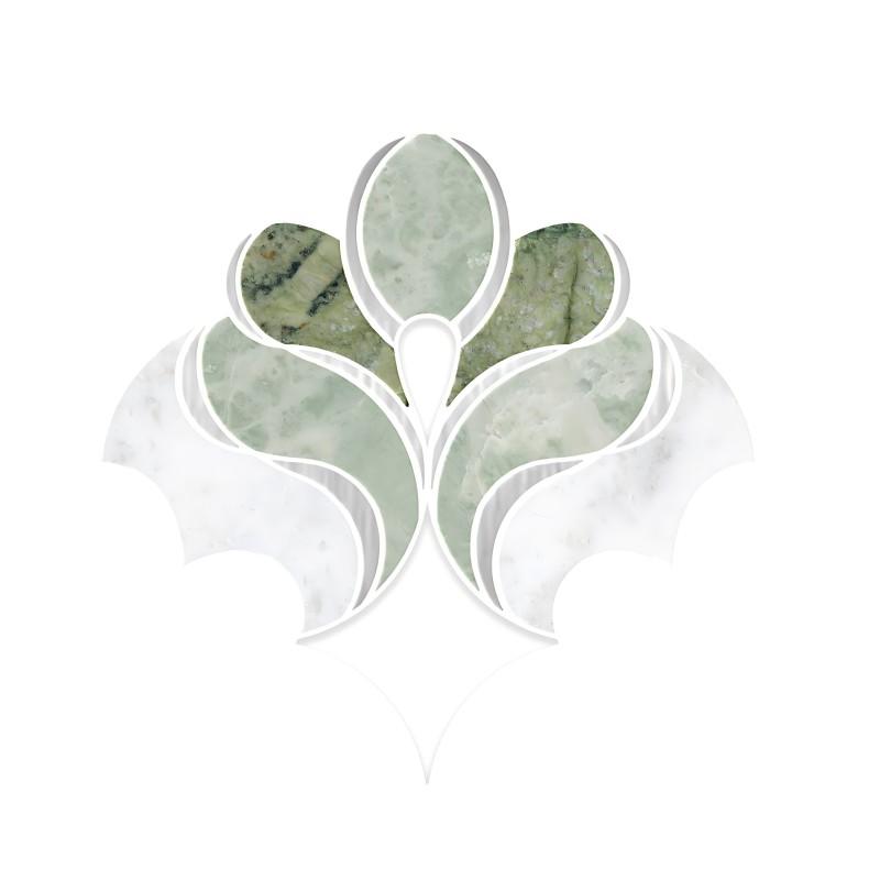 Thailand Factory Marble Stone Waterjet Mosaic Tile Supplier Irregular Design for Interior Wall Wholesale - Image 3