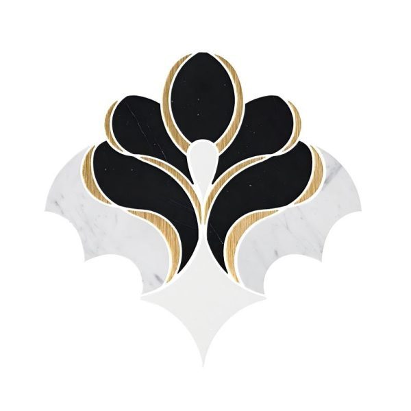 Thailand Factory Marble Stone Waterjet Mosaic Tile Supplier Irregular Design for Interior Wall Wholesale