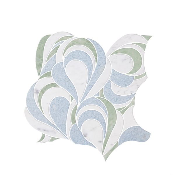 Thailand Factory Marble Stone Waterjet Mosaic Tile Design for Interior Wall Wholesale Manufacturer