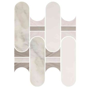 Thailand Factory Marble Stone Waterjet Mosaic Tile Design for Interior Floor and Wall Wholesale Supplier