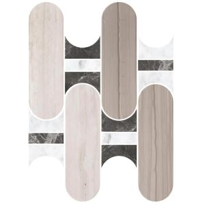 Thailand Factory Marble Stone Waterjet Mosaic Tile Design for Interior Floor and Wall Wholesale Supplier - Image 2