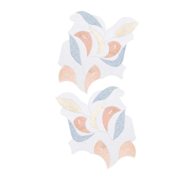 Thailand Factory Marble Stone Waterjet Mosaic Tile for Bathroom and Kitchen Wholesale Supplier