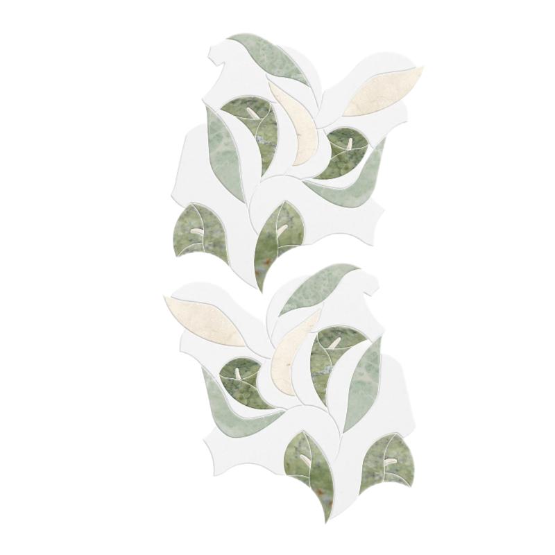 Thailand Factory Marble Stone Waterjet Mosaic Tile for Bathroom and Kitchen Wholesale Supplier - Image 3