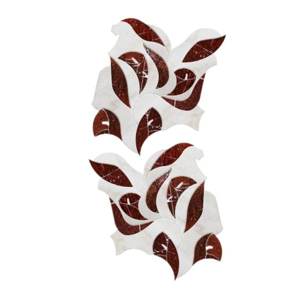 Thailand Factory Marble Stone Waterjet Mosaic Tile for Bathroom and Kitchen Wholesale Supplier