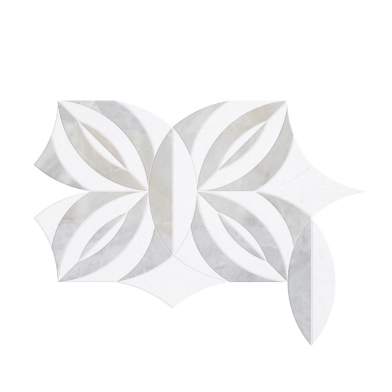 Thailand Factory Marble Stone Waterjet Mosaic Tile Design Flooring Wall Decor Wholesale Supplier - Image 2